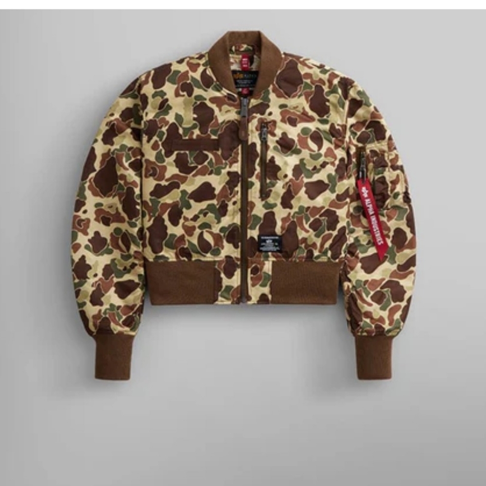 Alpha Industries Camo Bomber Jacket